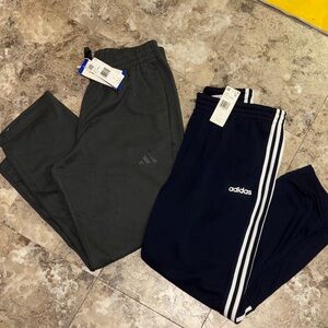 Adidas Men’s NWT - sweatpants - (Charcoal & Navy - set of 2 - size Large)